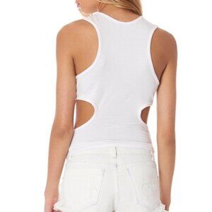 NWT Emma & Sam White Cutout Tank Top sz XS